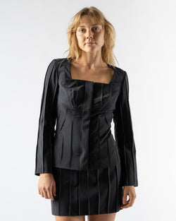 Chelsea Mak Remy Jacket in Pinstripe