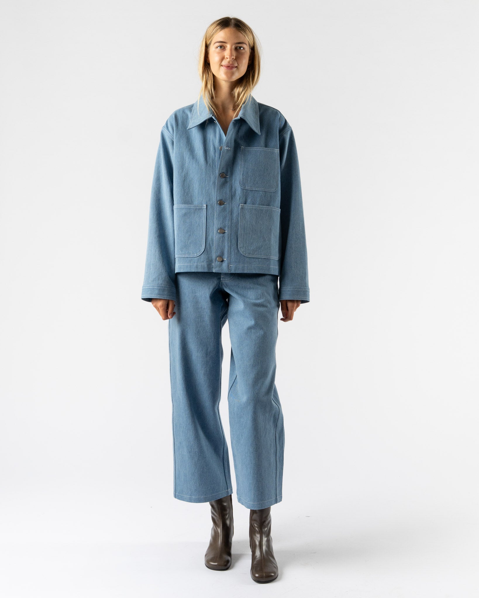 Colbo Big Pocket Denim in Sky Blue
