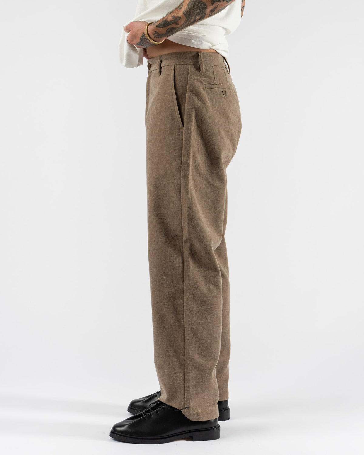 Colbo Chinos in Brushed Brown Canvas