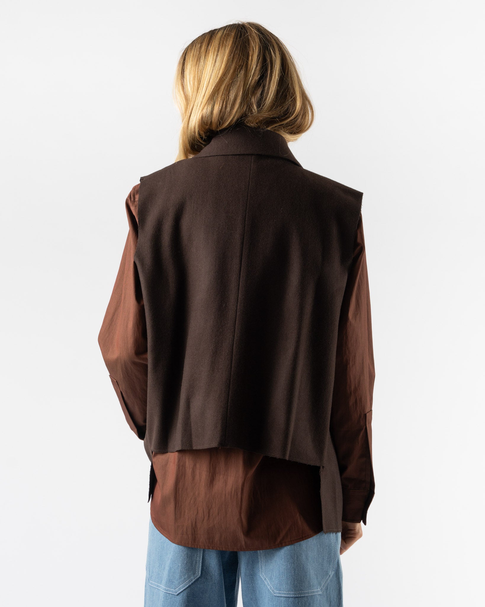 Colbo Gabby Vest in Dark Brown