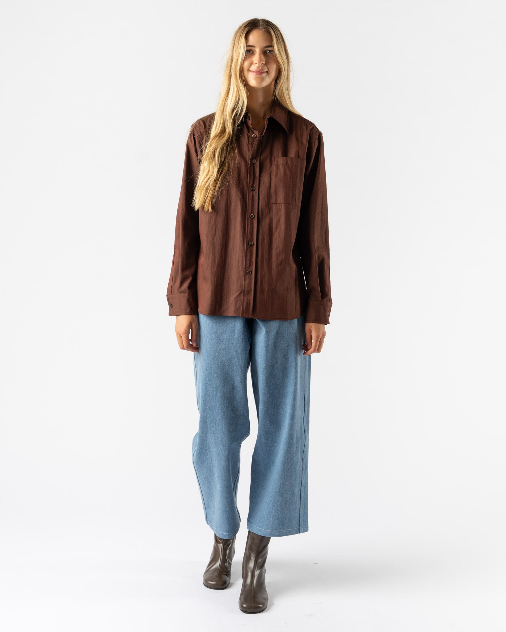 Colbo Metrics Shirt in Red Wine