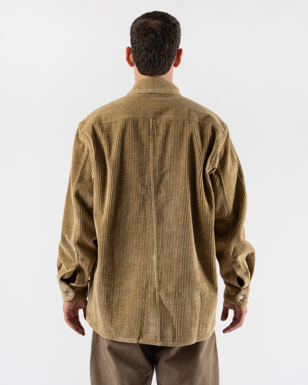 Colbo Overshirt in Beige Washed Corduroy