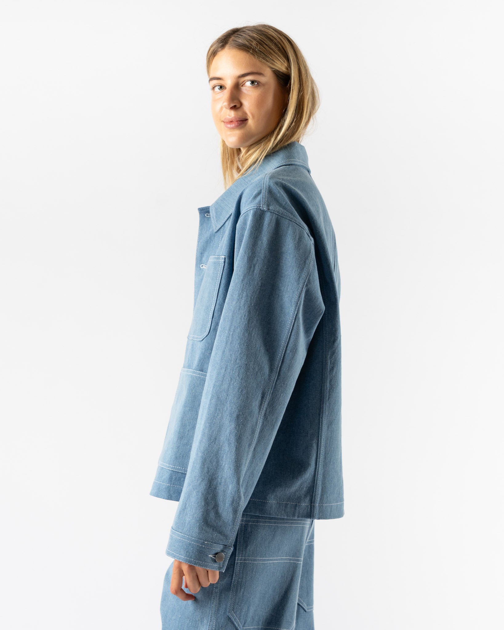 Colbo Steam Jacket in Denim Sky Blue