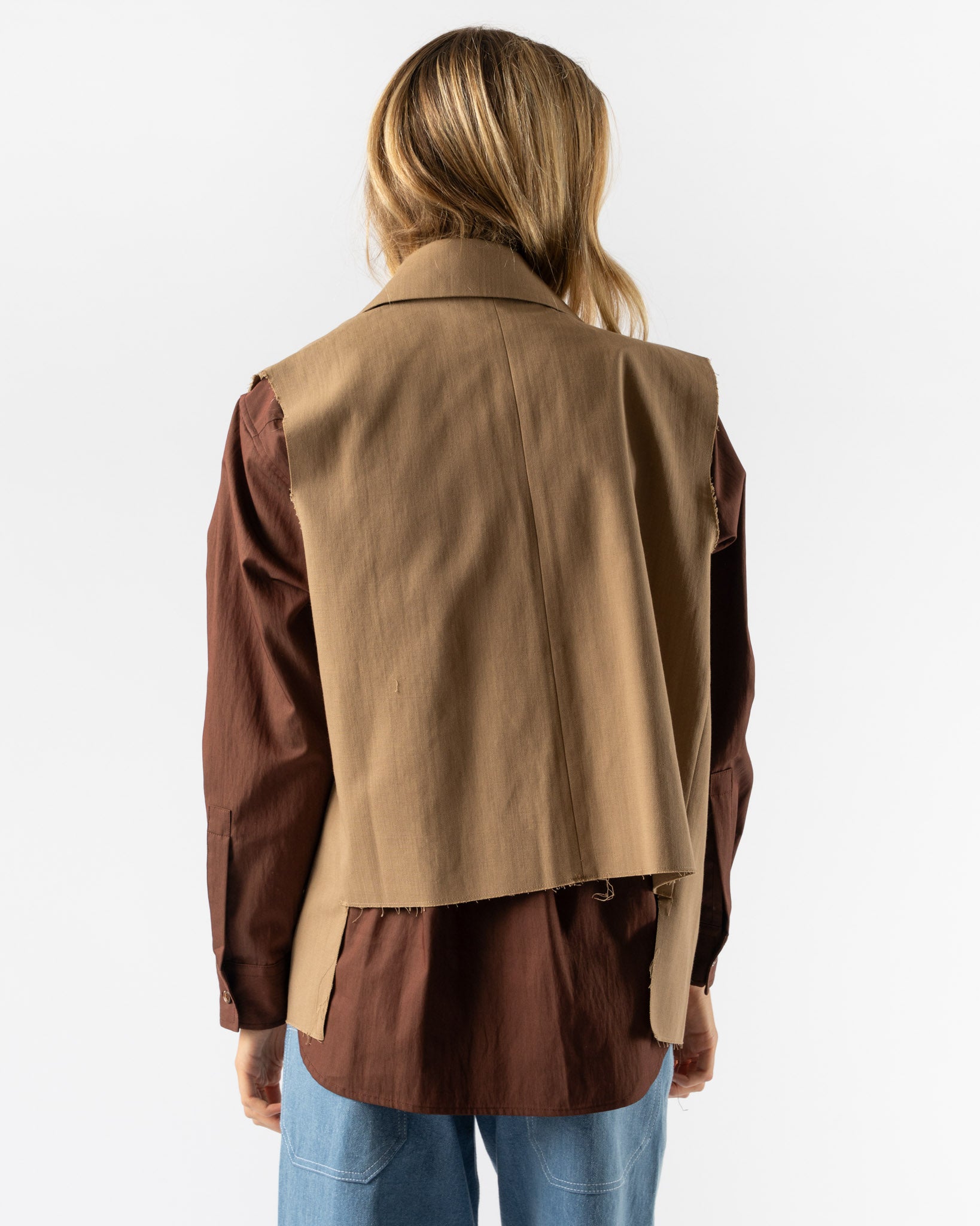 Colbo Gabby Vest in Dark Beige