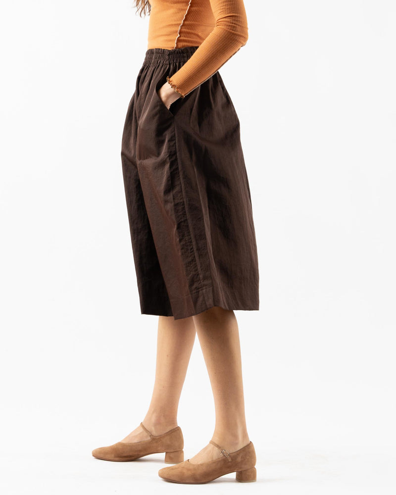 Colbo Elastic Waist Skirt in Brown