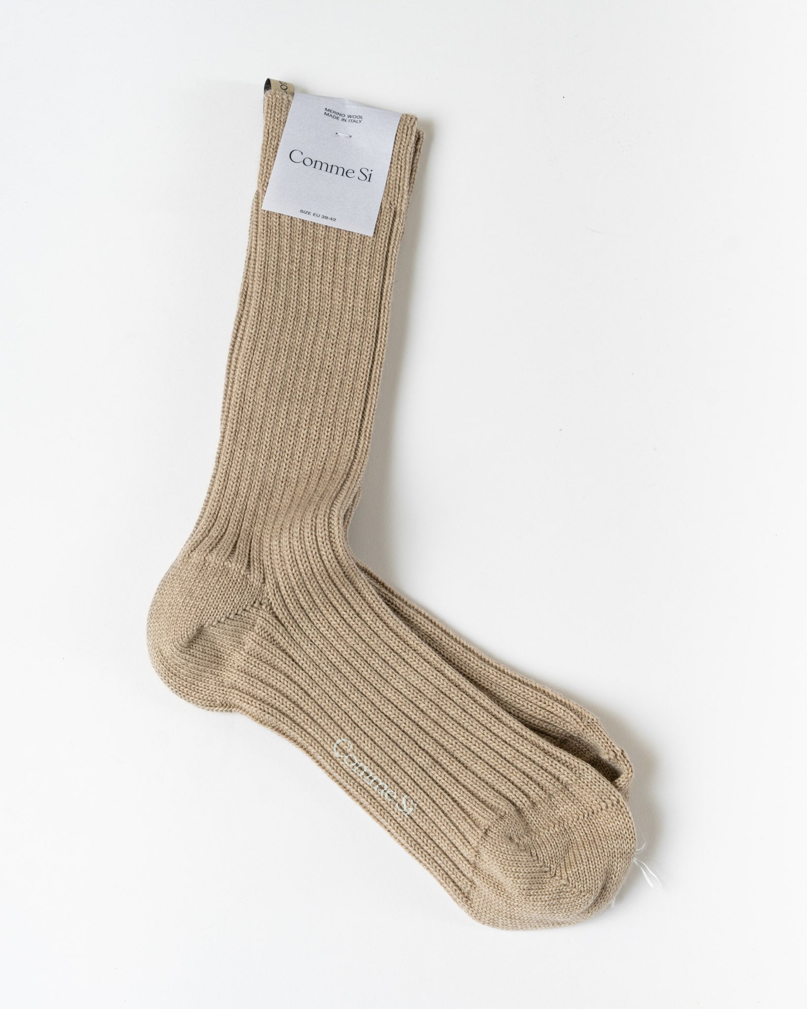 Comme Si Merino Chunky Socks in Bisque