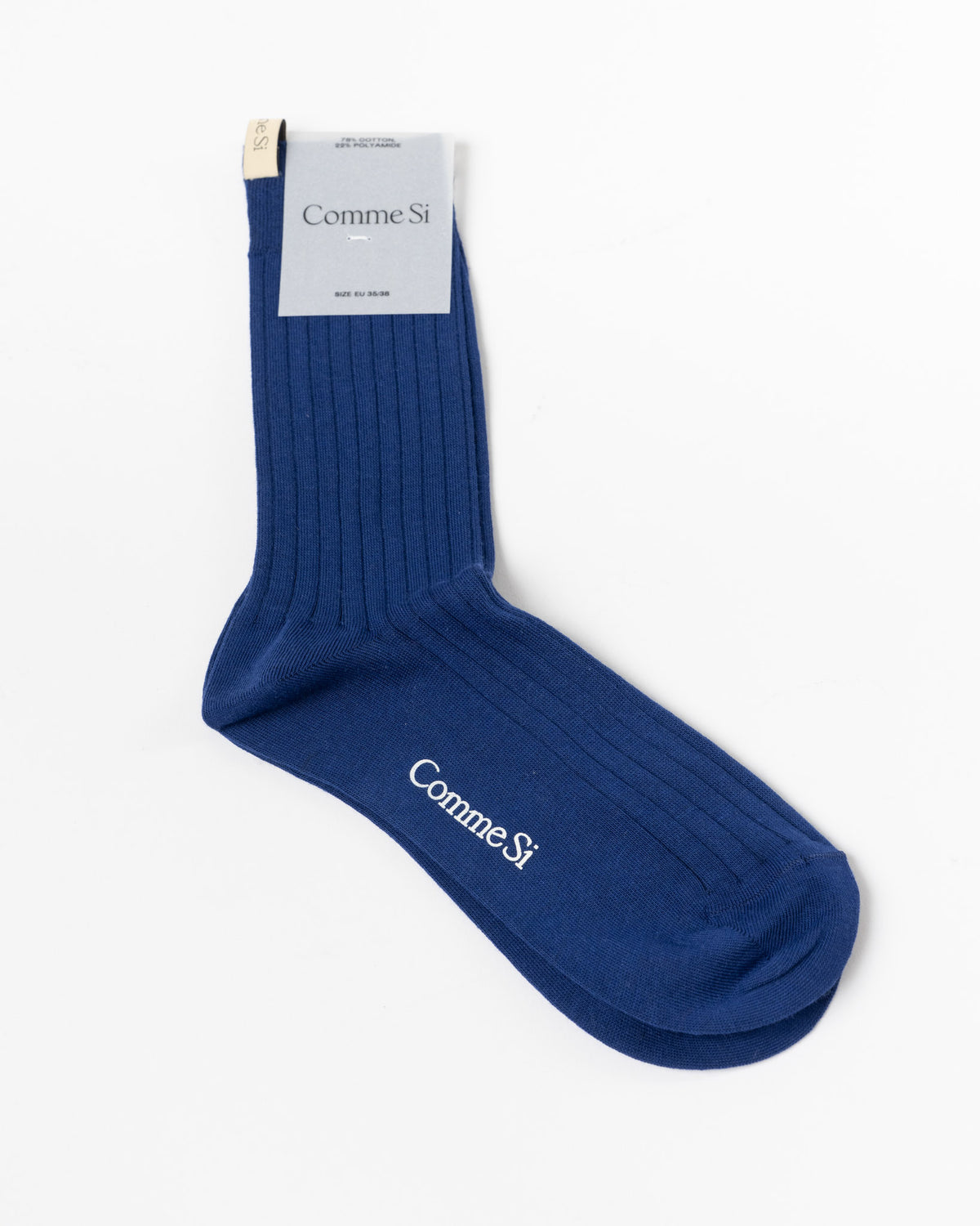Comme Si The Yves Sock in Royal Blue