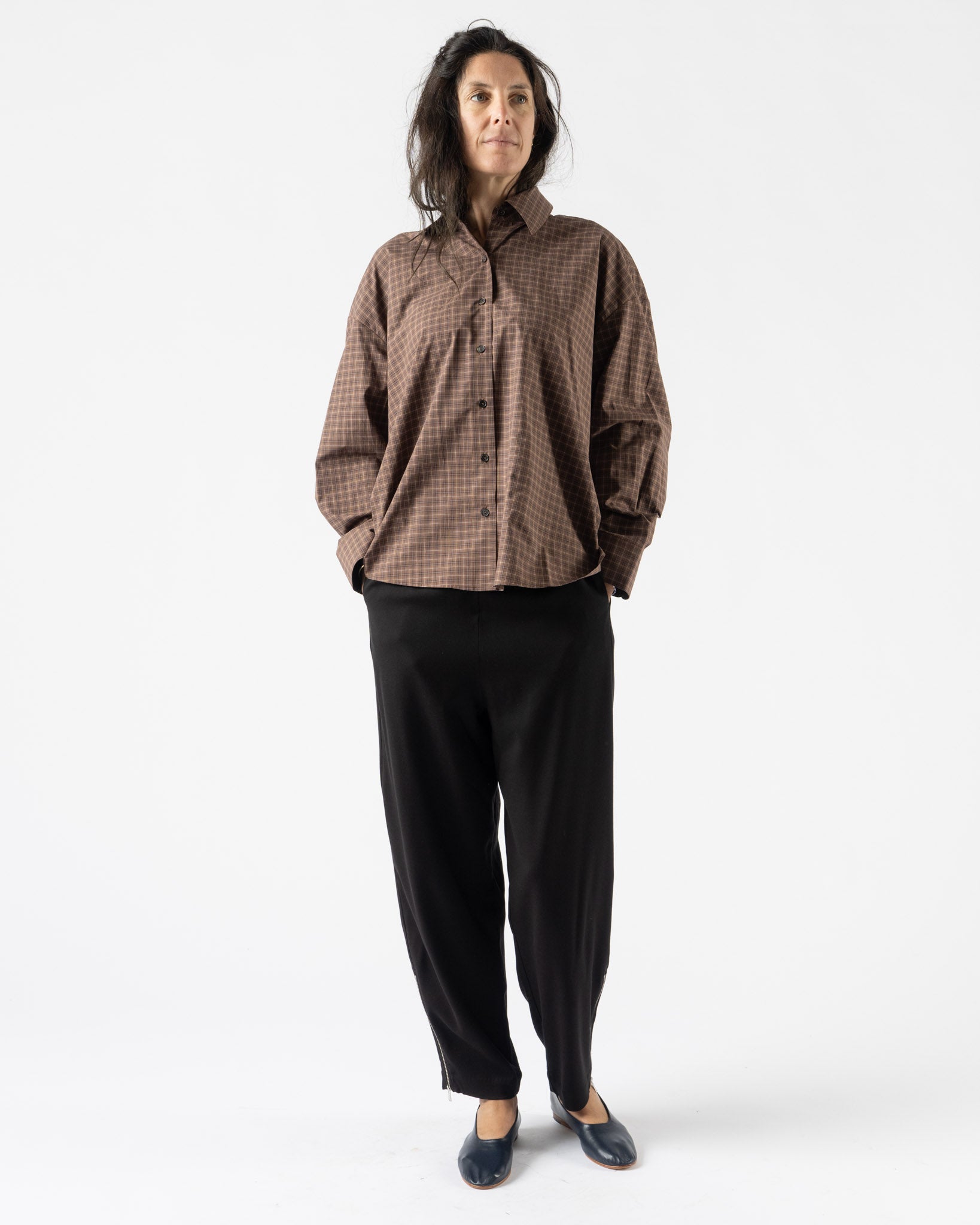 Cordera Checked Oversized Shirt