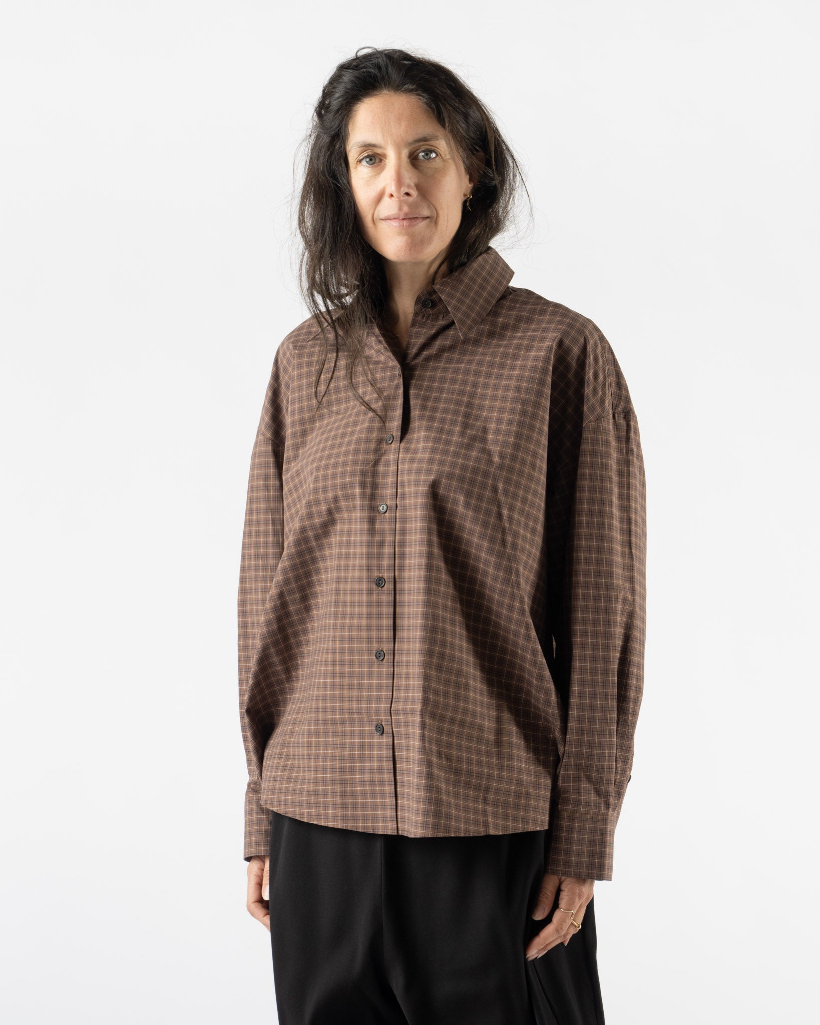 Cordera Checked Oversized Shirt