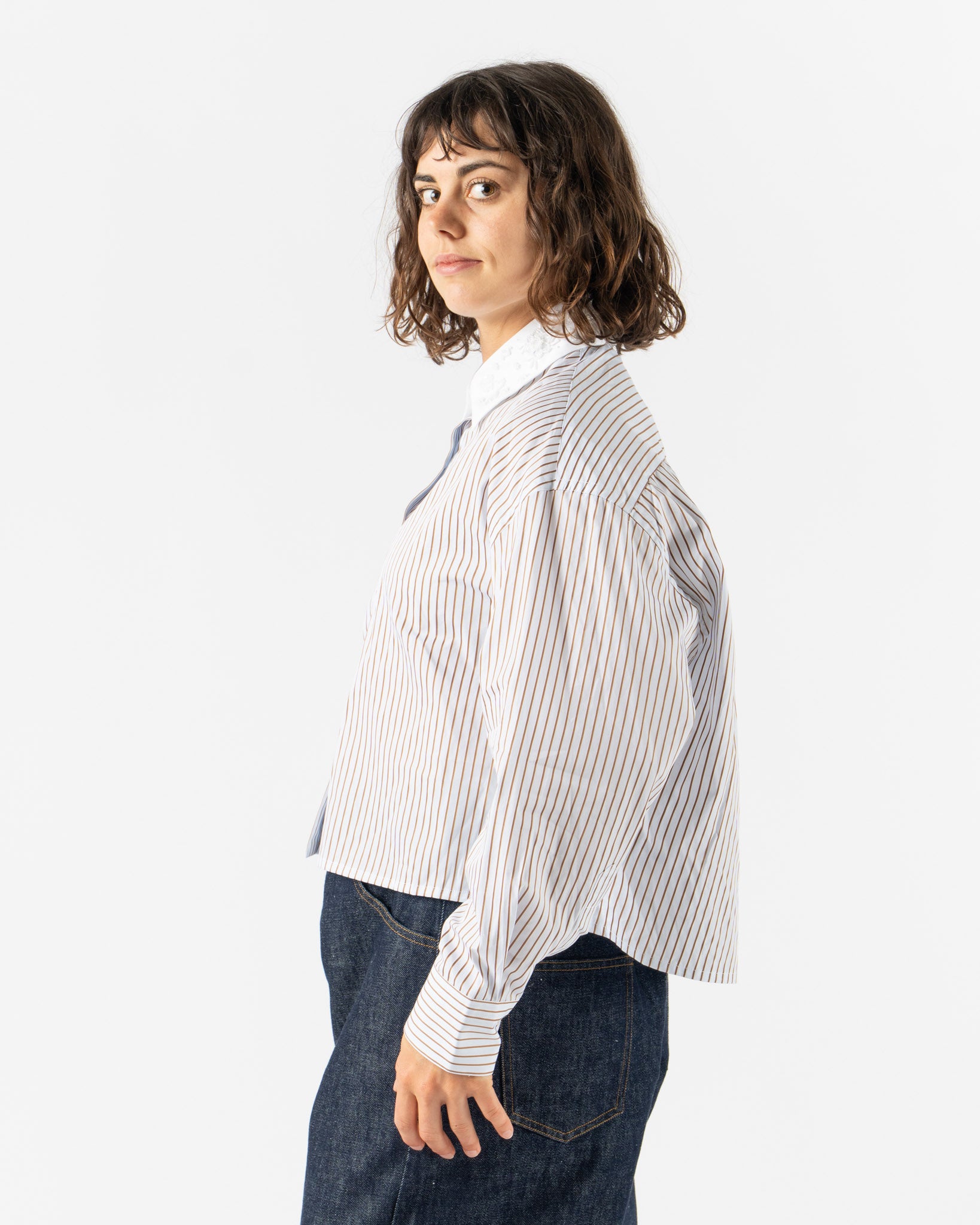 Cordera Embellished Striped Shirt