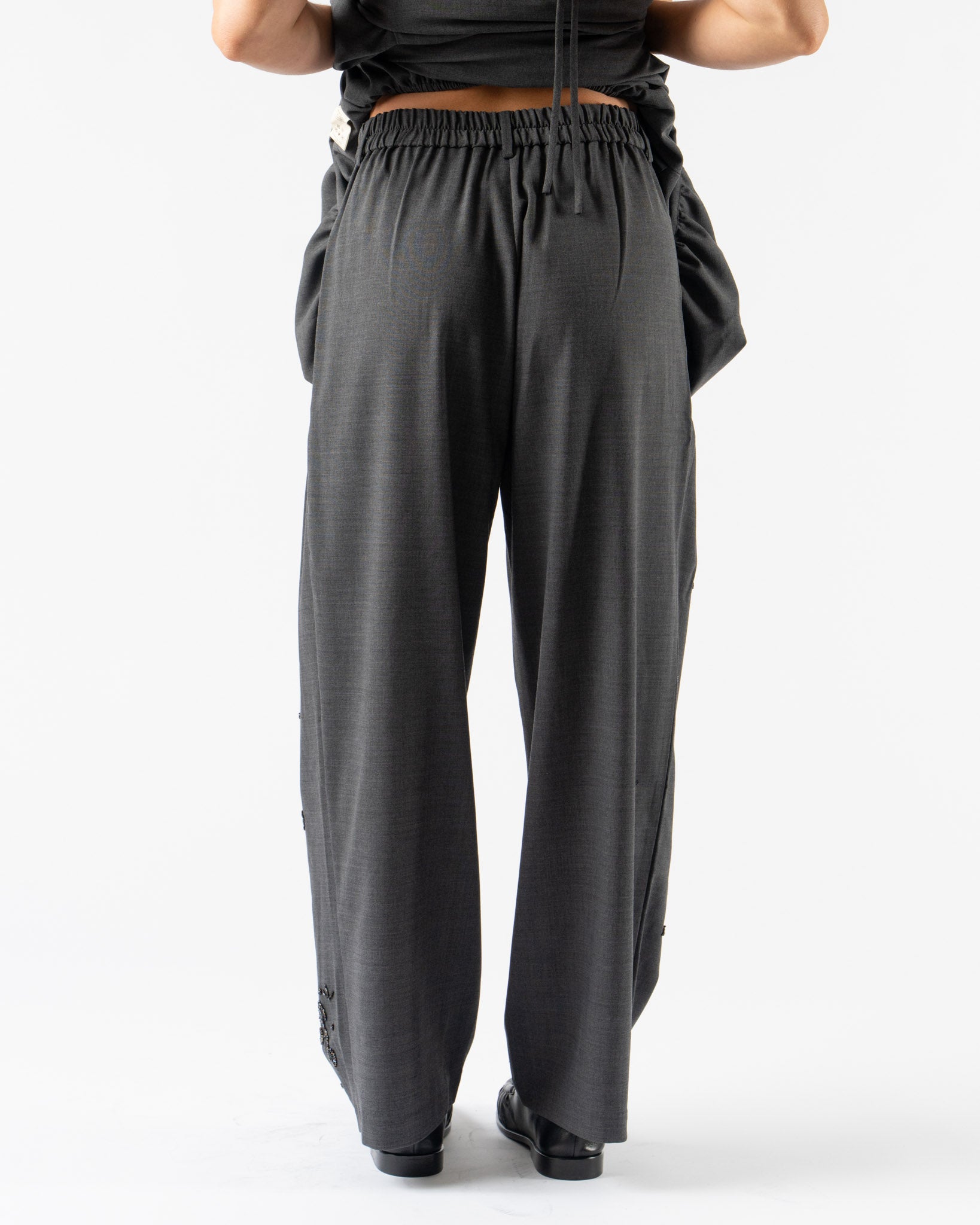 Cordera Embellished Tailoring Pants in Grey