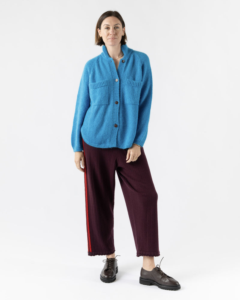 Cordera Merino Perlé Pants in Burgundy