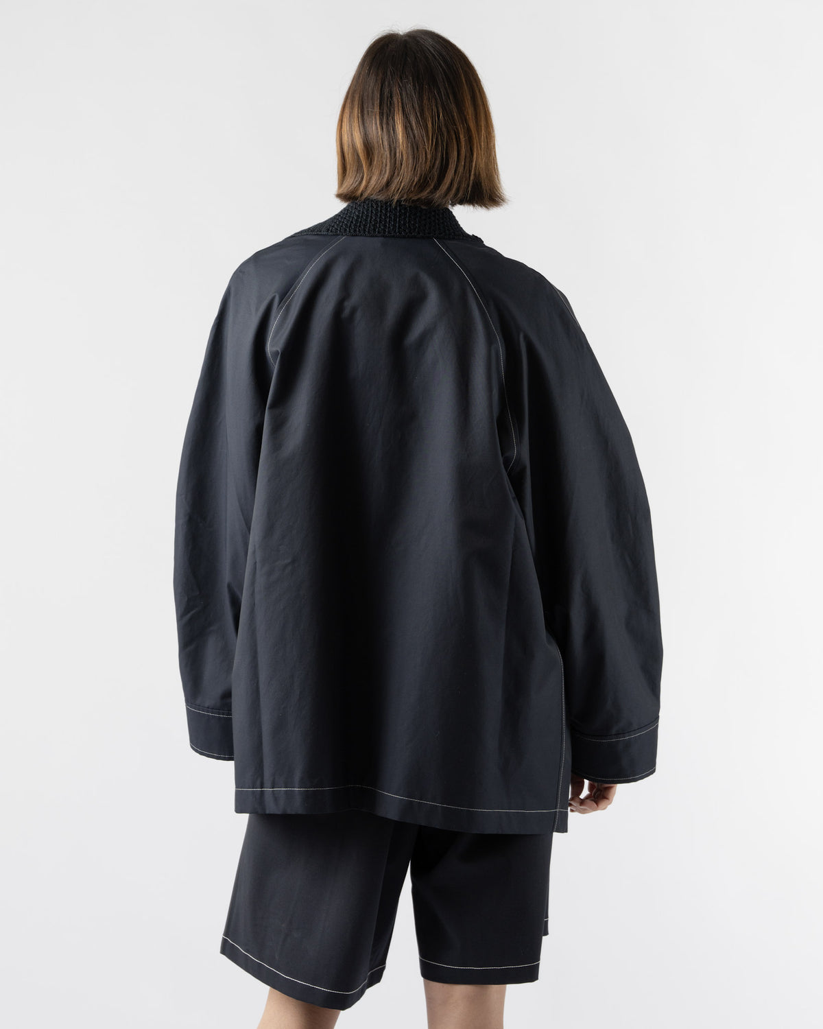Cordera Cropped Shirt - Black | Garmentory