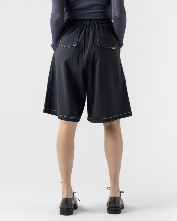 Cordera Tailoring Stitched Bermuda Shorts in Navy