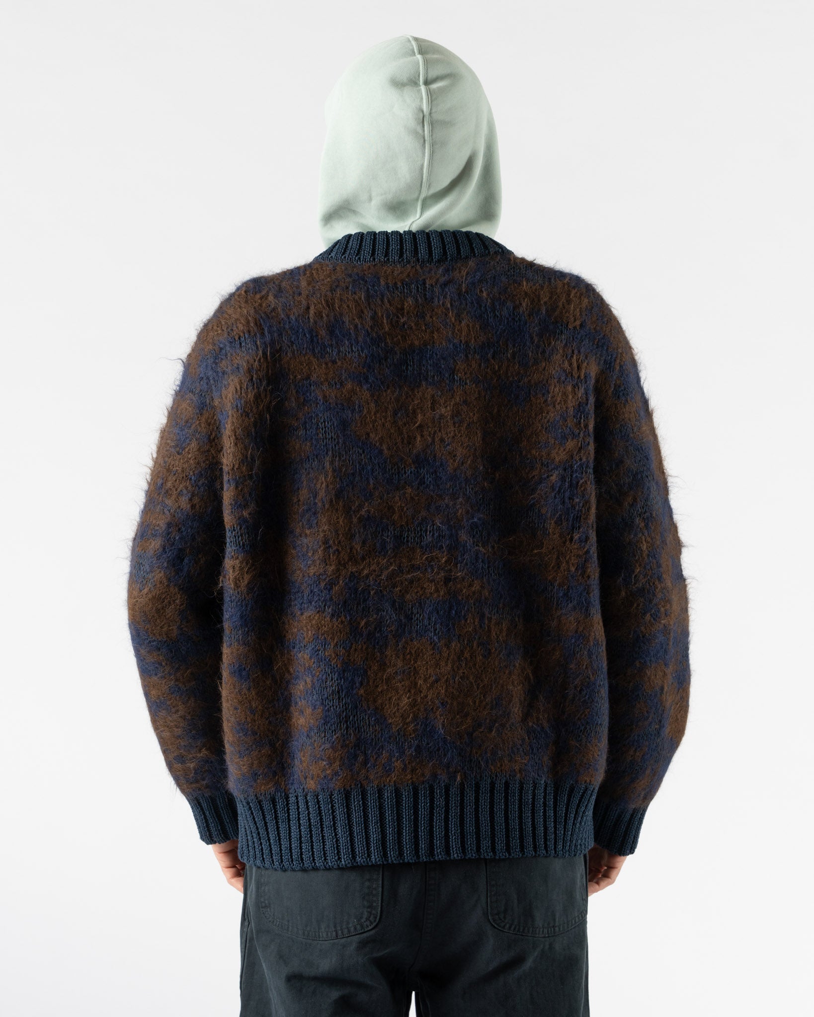 Corridor Alpaca Zip Jacket in Navy