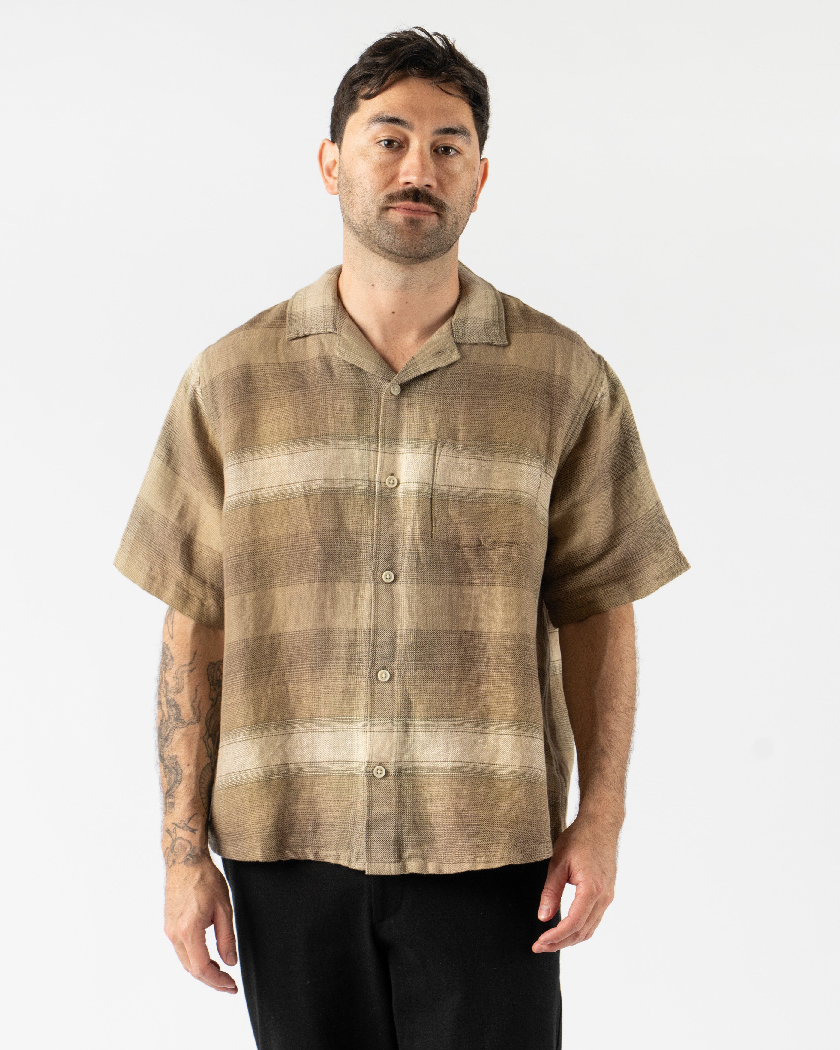 Corridor Asheville SS Camp Shirt in Olive