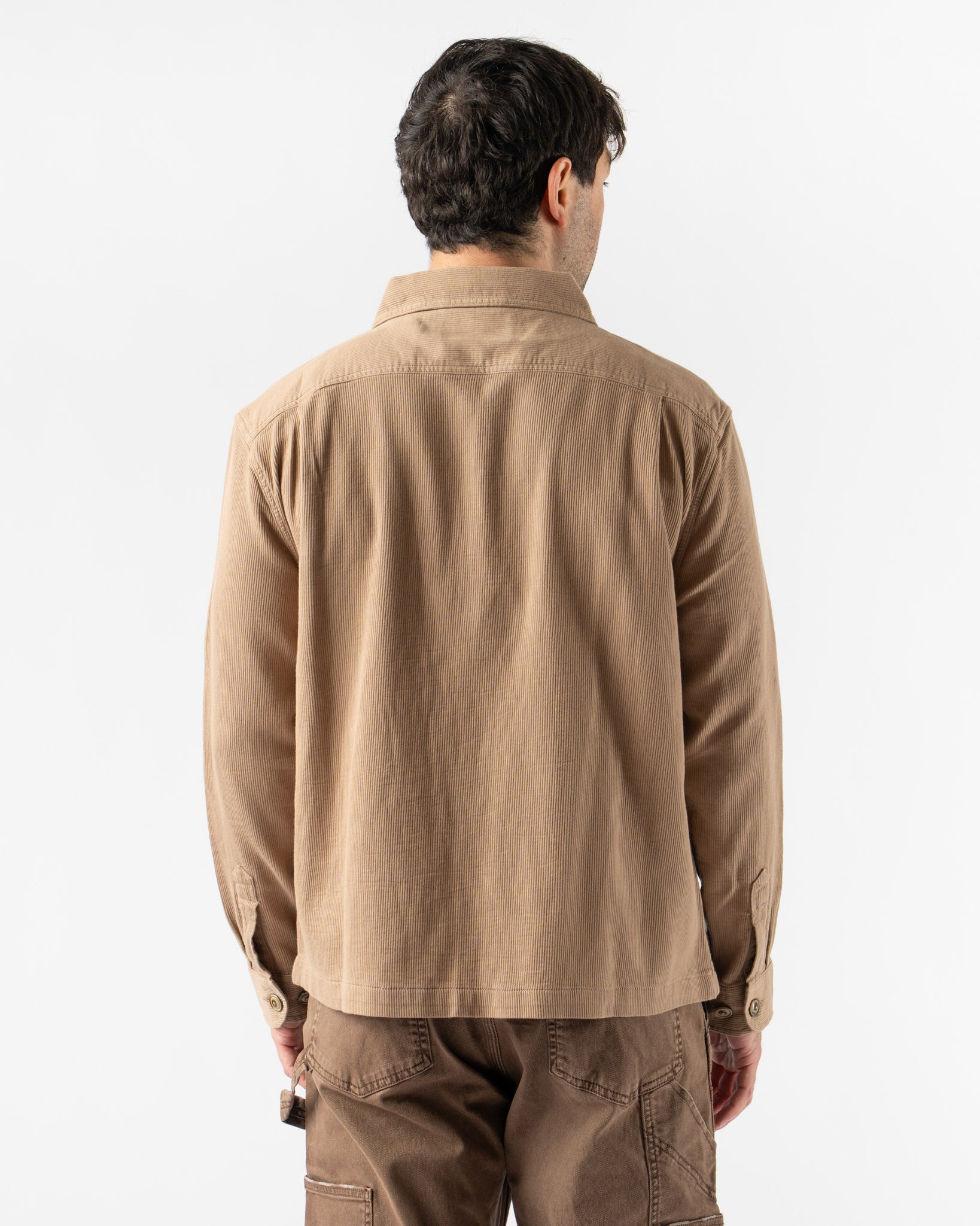 Corridor Bedford Cord Military Jacket in Khaki