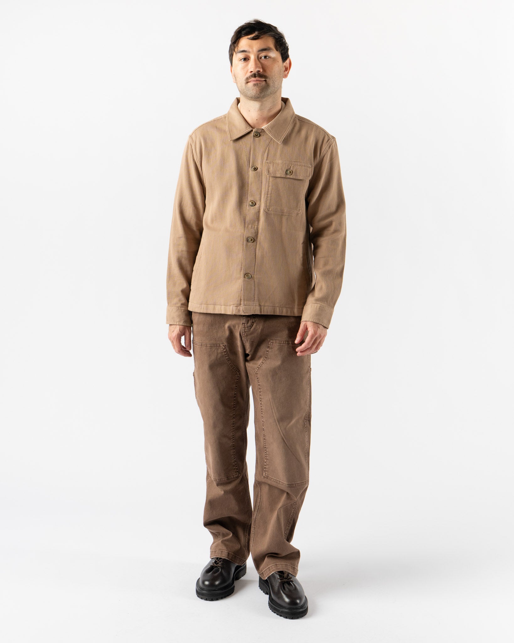 Corridor Bedford Cord Military Jacket in Khaki