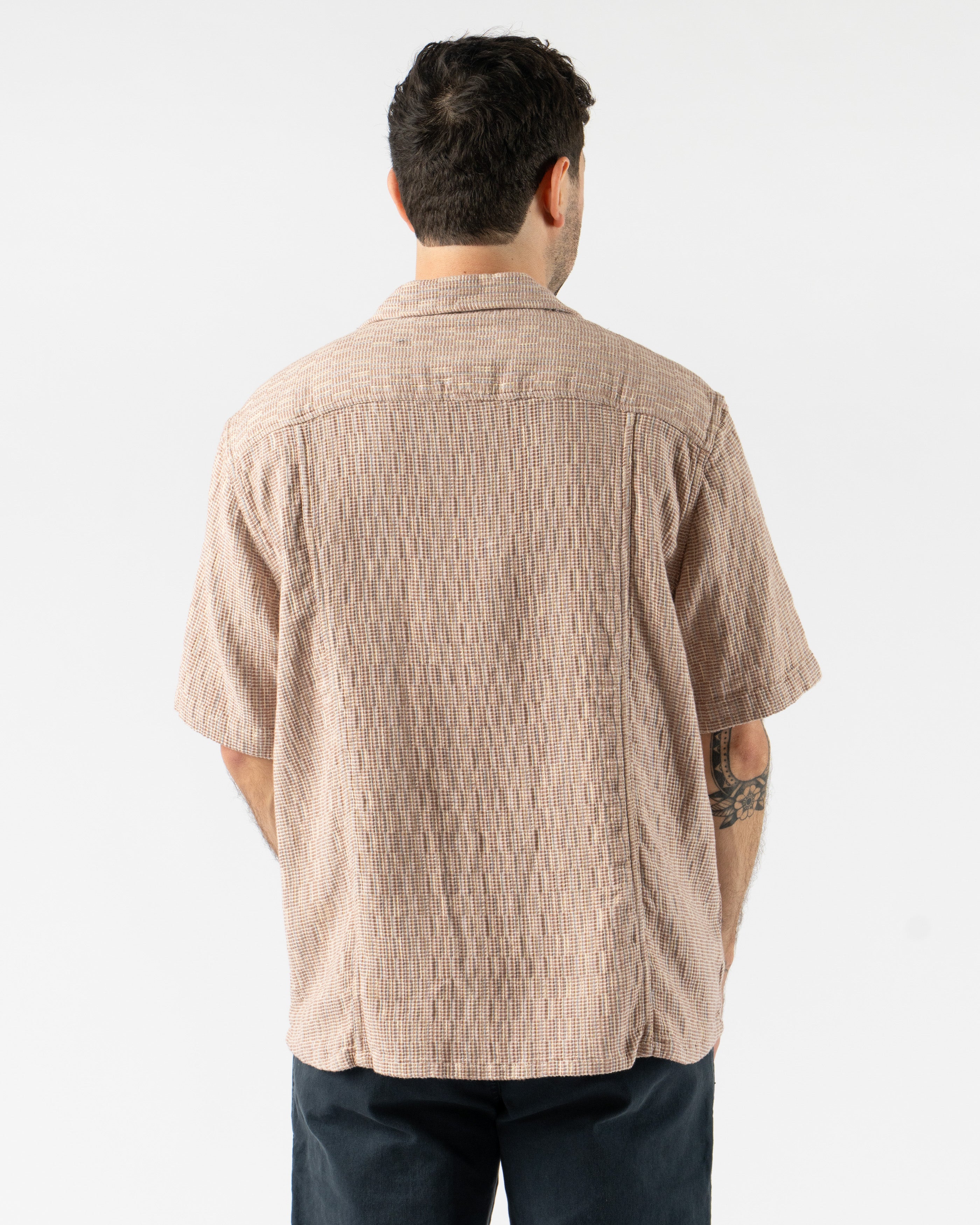 Corridor Rainbow Weave SS Shirt in Pink