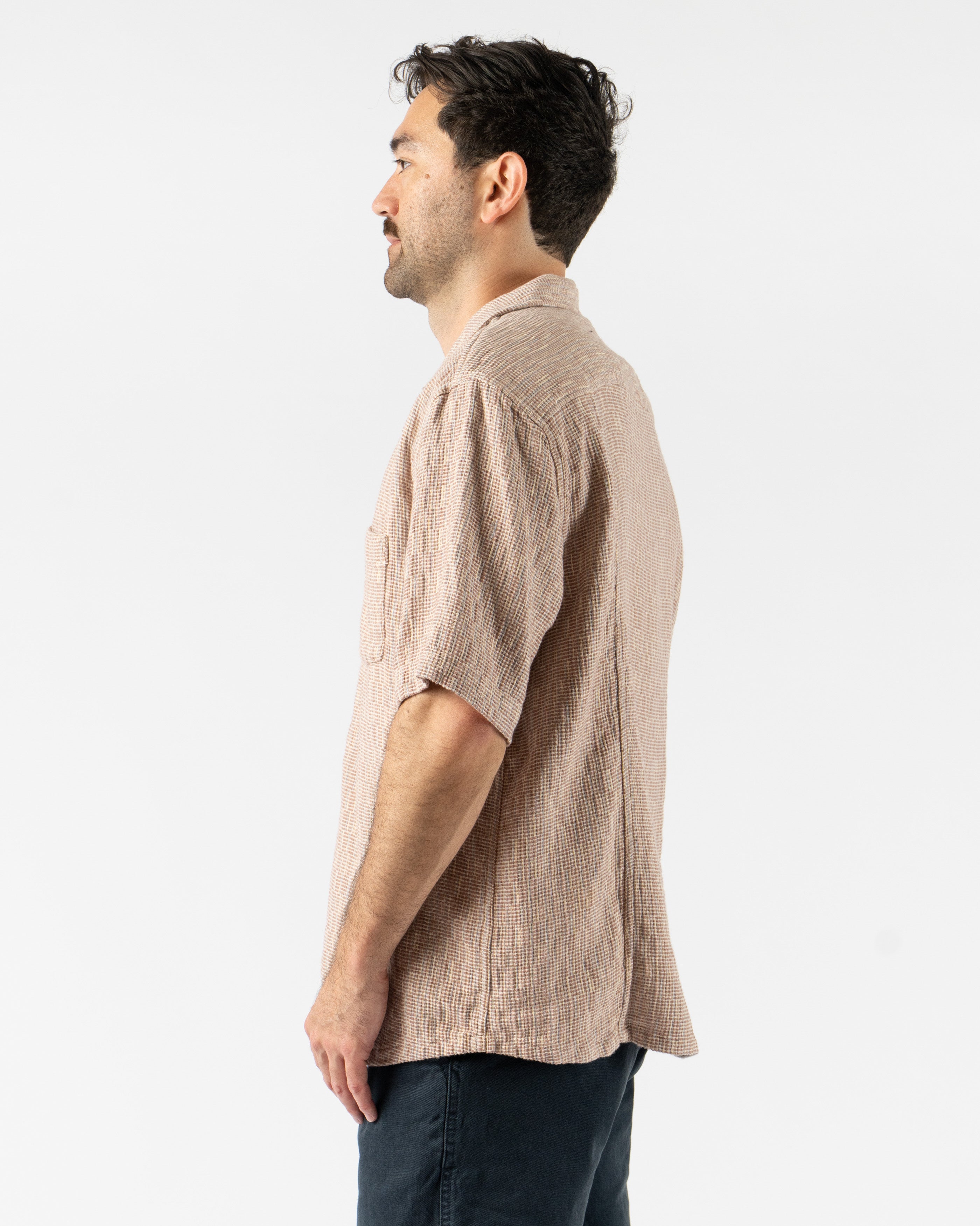 Corridor Rainbow Weave SS Shirt in Pink