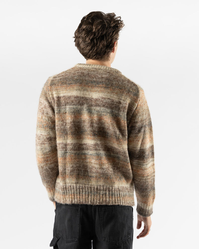 Corridor Space Dye Mohair Crewneck in Natural