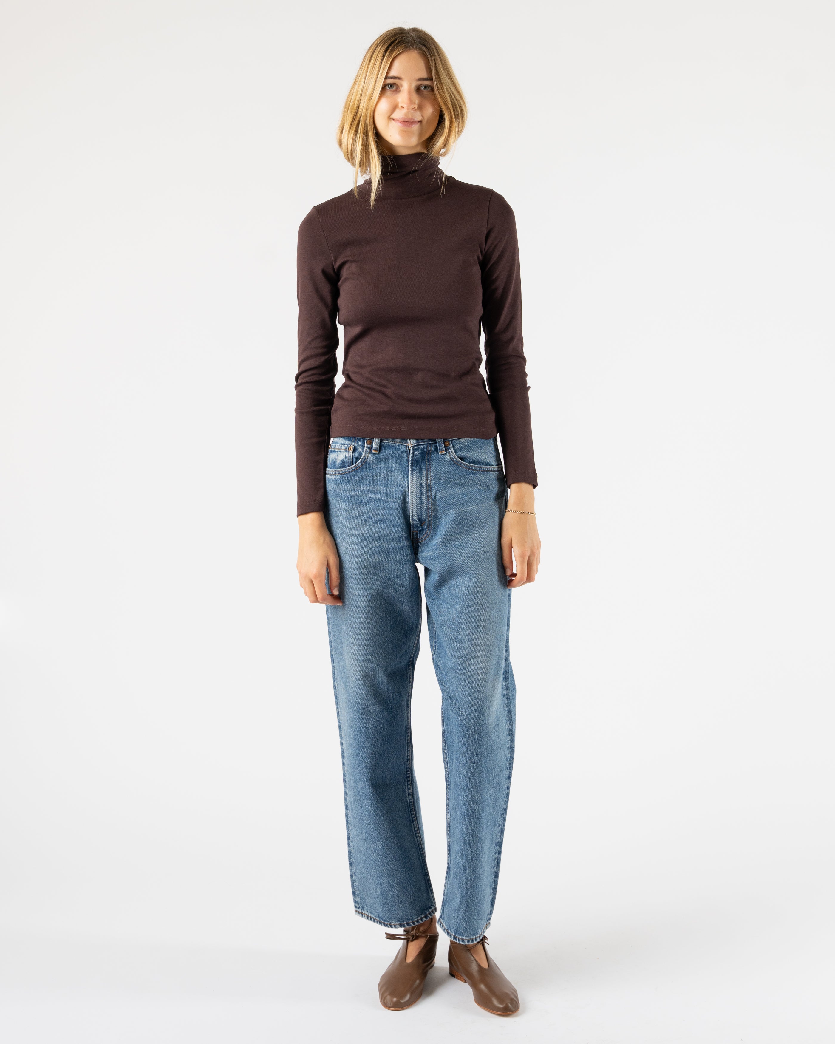 orSlow 101 Dad's Fit Denim Pants in Denim Used Curated at Jake and