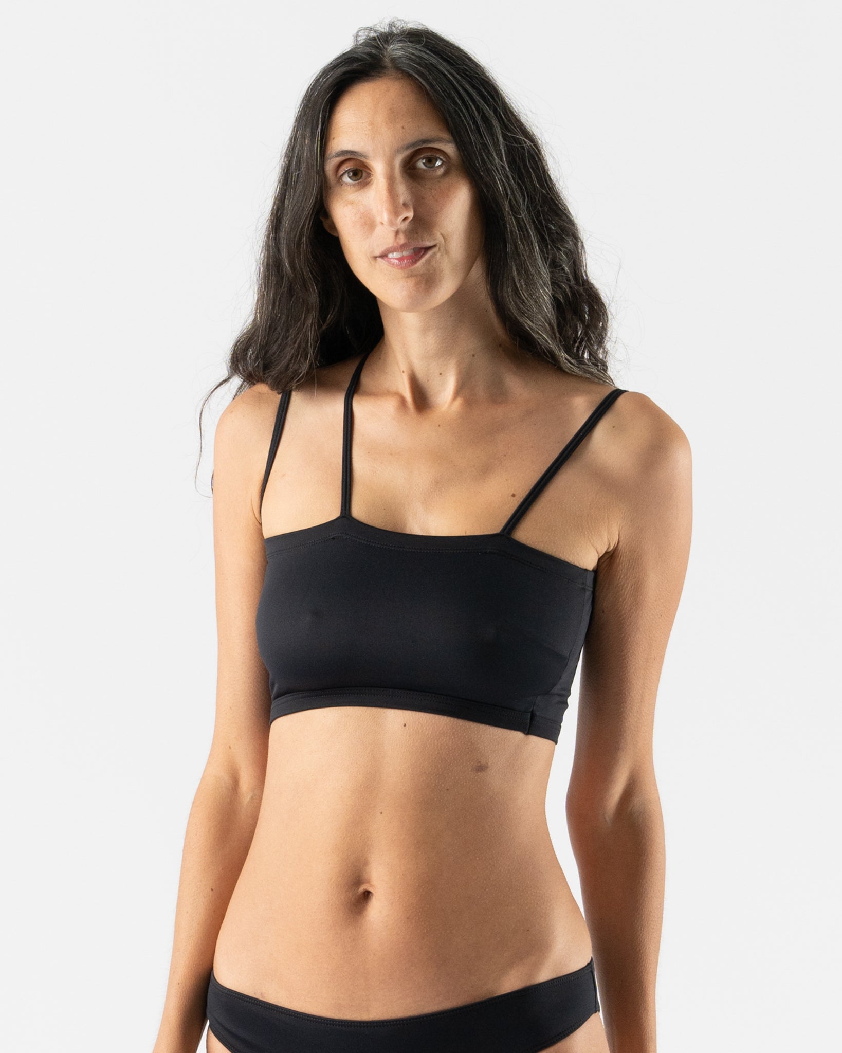 Baserange Nida Swim Top in Black