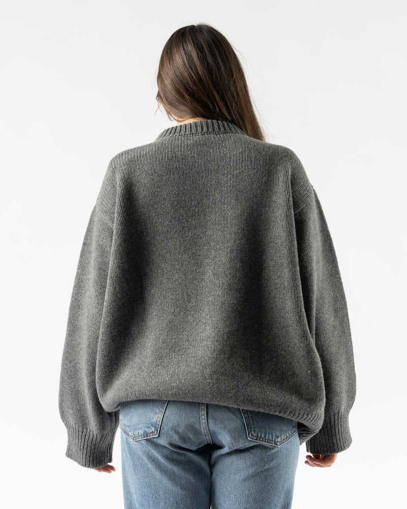 &Daughter Caragh Chunky Slouch Crewneck in Derby Grey