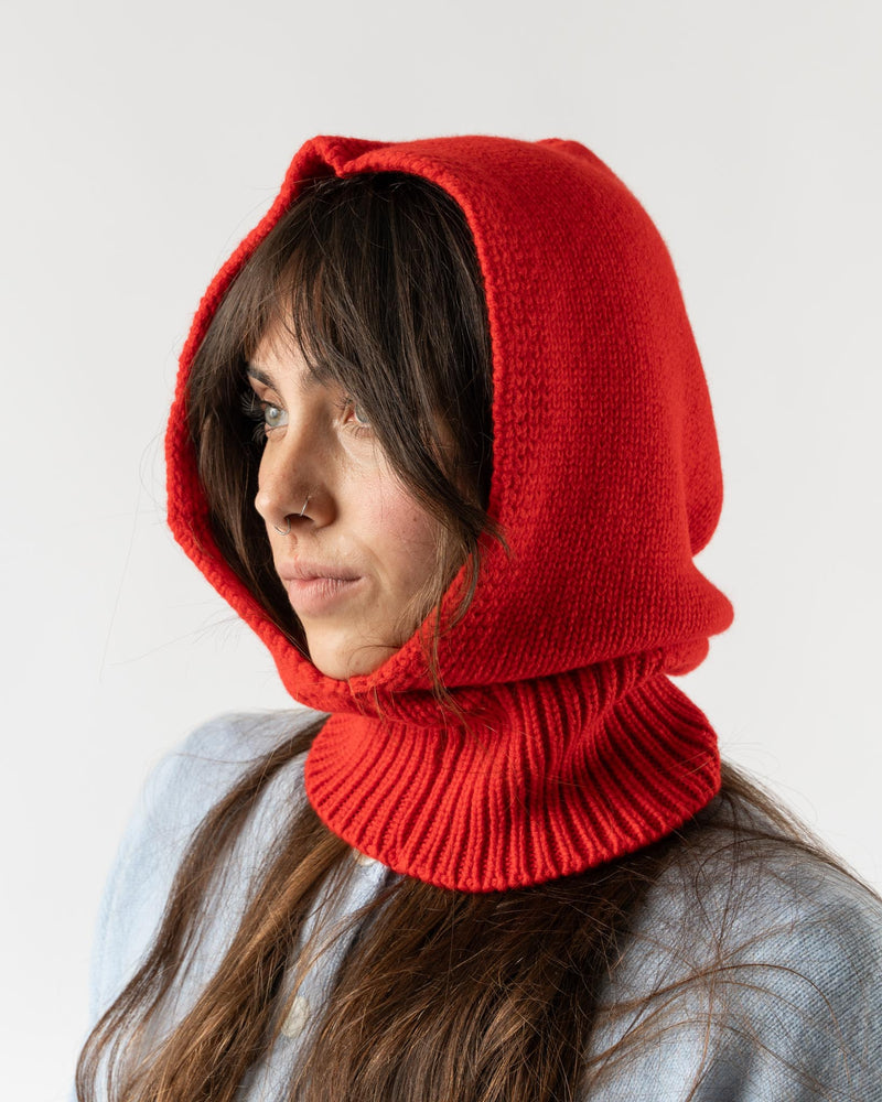 &Daughter Plain Hood in Red