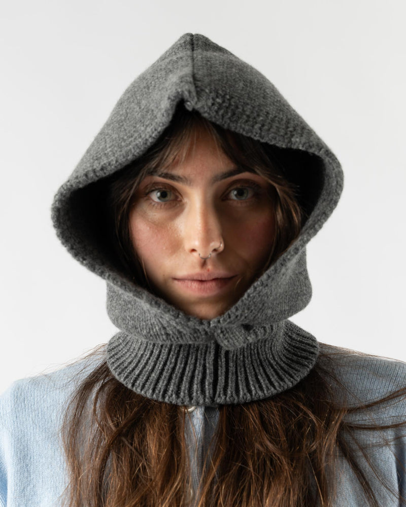 &Daughter Plain Hood in Grey