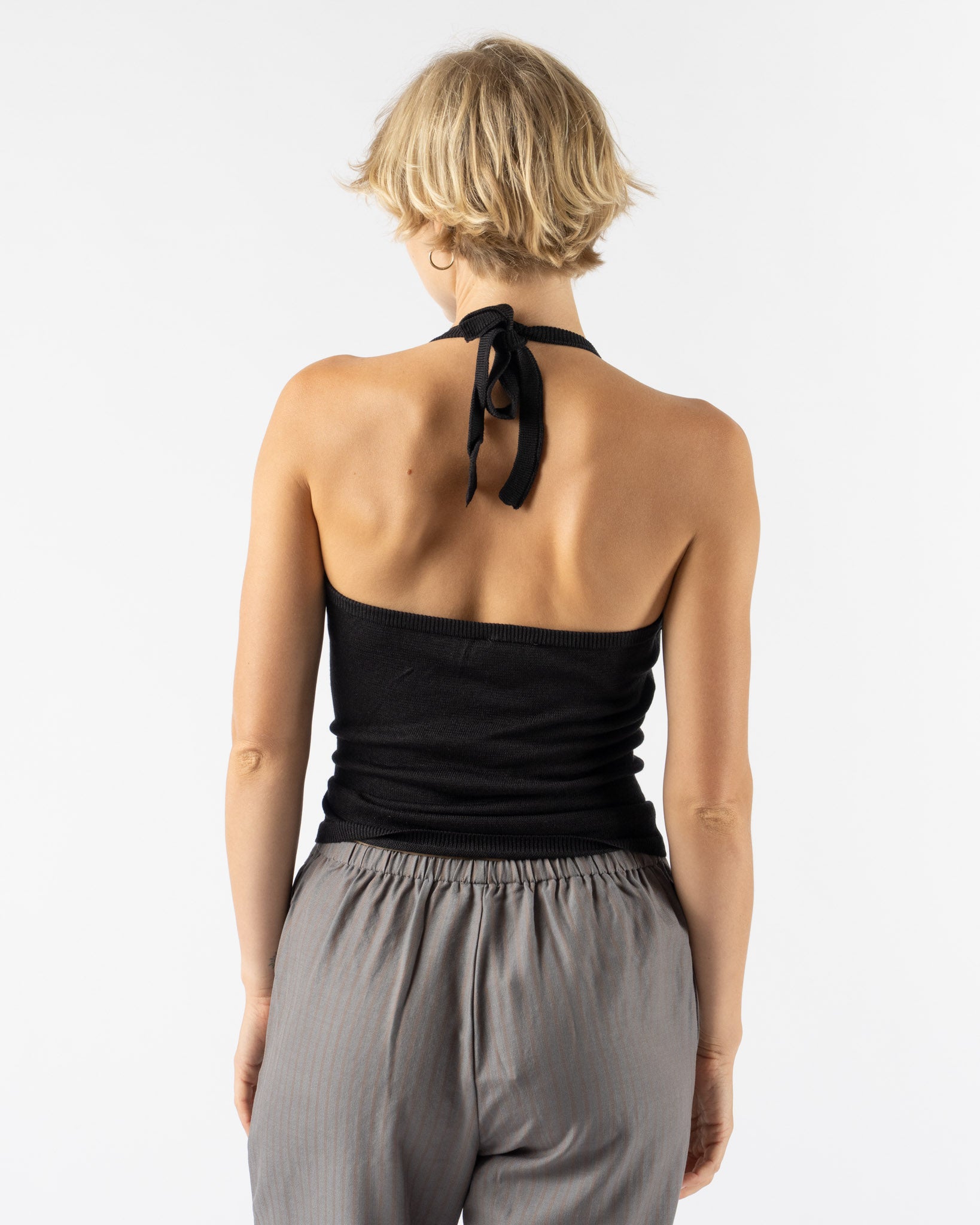 Deiji Studios Cross Top in Black