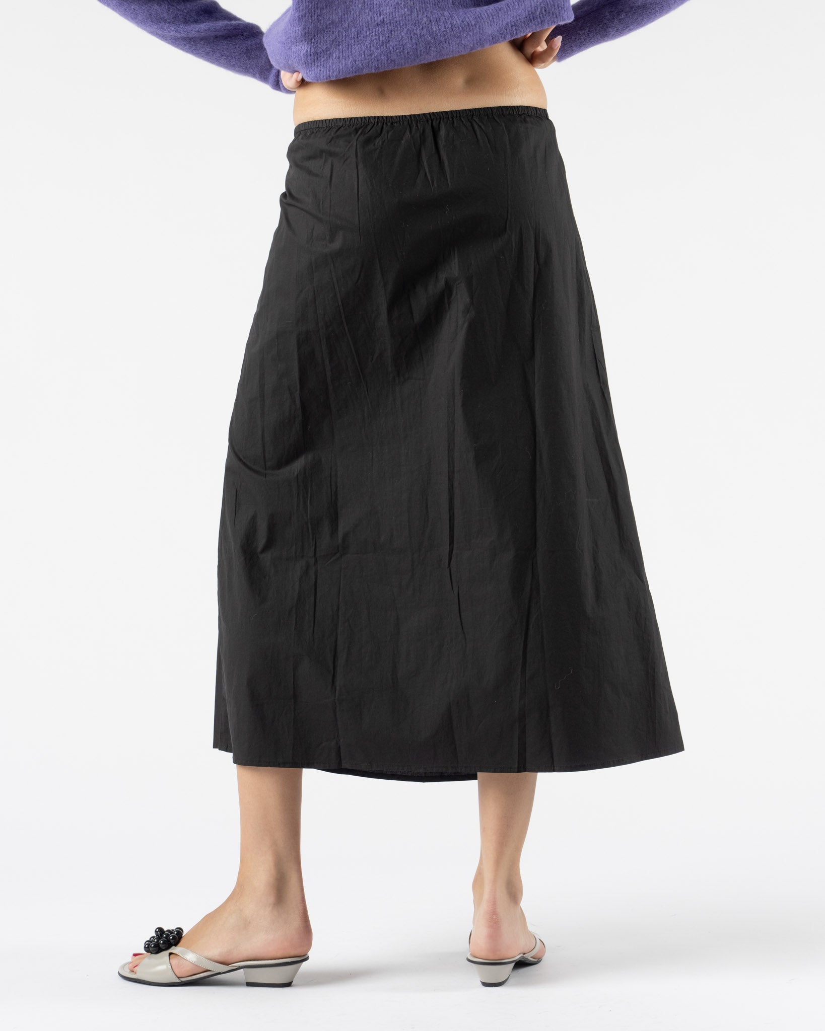 Deiji Studios Wrap Skirt in Black