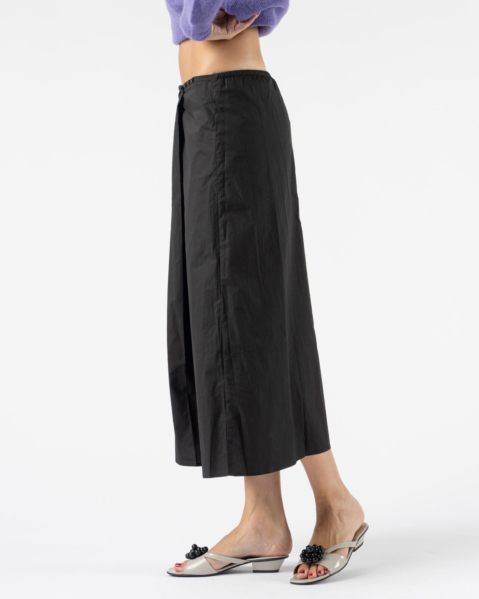 Deiji Studios Wrap Skirt in Black