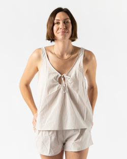 Deiji Studios U Shape Cotton Set in Lake Stripe