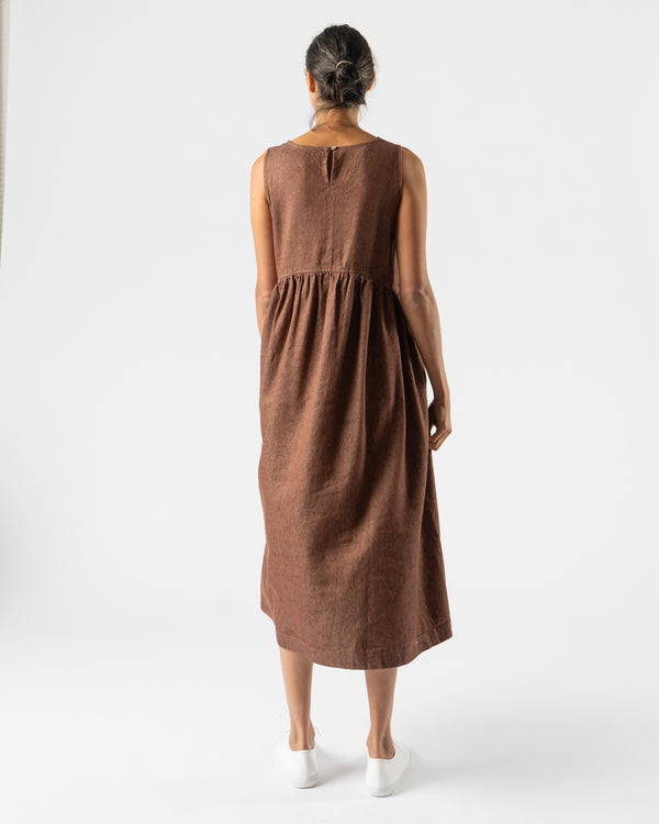 Ichi Antiquités Denim Dress in Brown