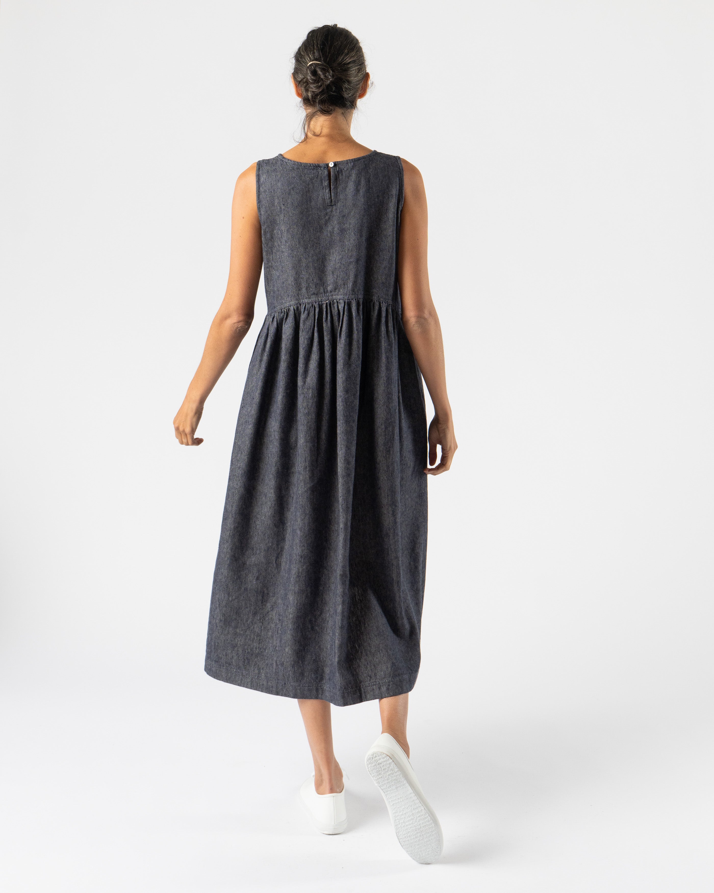 Ichi Antiquités Denim Dress in Navy