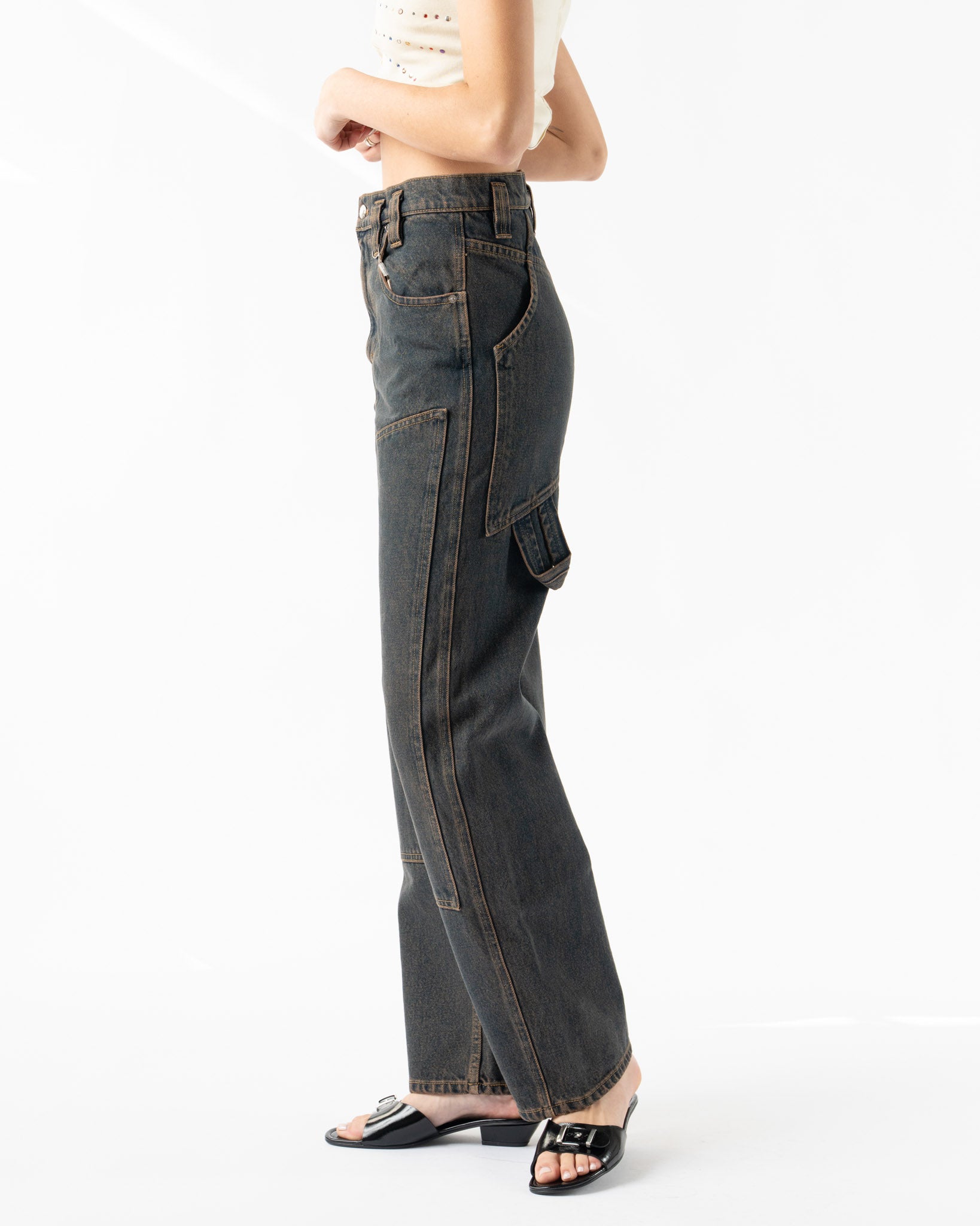 Eckhaus Latta Double Knee Baggy Jean in Valencia Curated at Jake