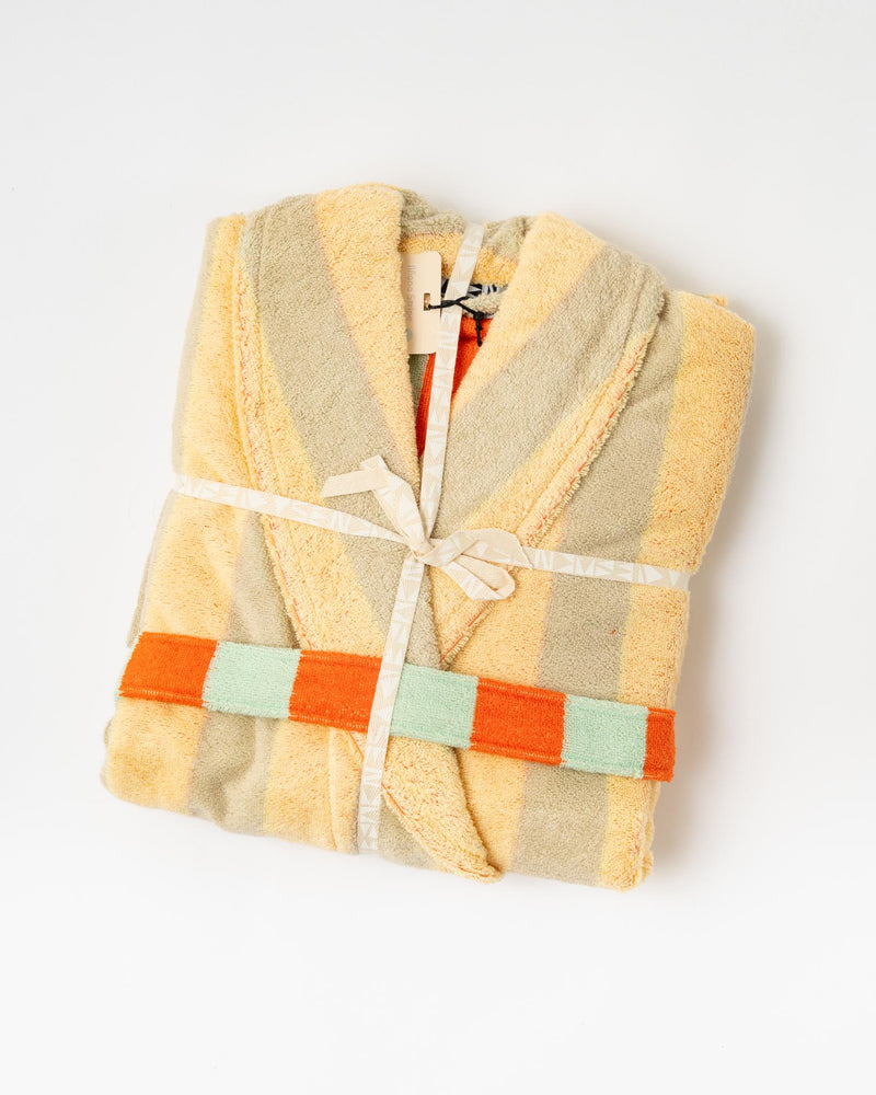 Dusen Dusen Stripe Bathrobe in Mona Stripe