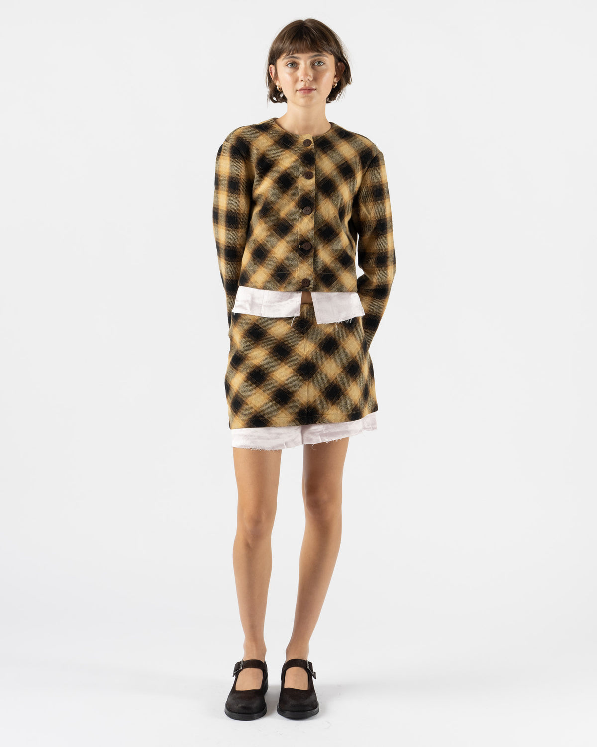 Eckhaus Latta Double Jacket in Hollyhock