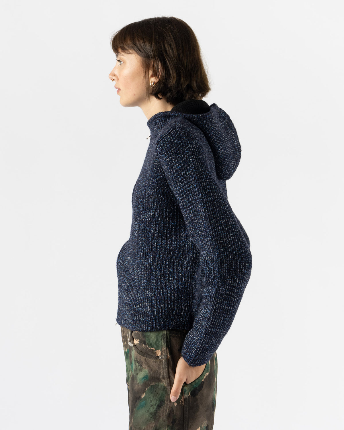 Eckhaus Latta Knot Zip Hoodie in Twilight