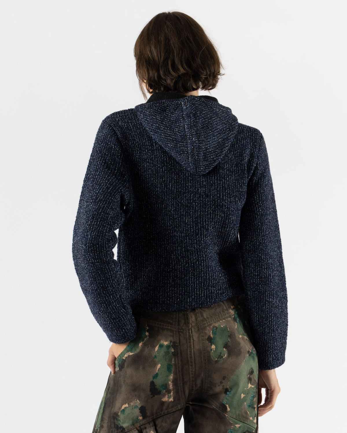 Eckhaus Latta Knot Zip Hoodie in Twilight