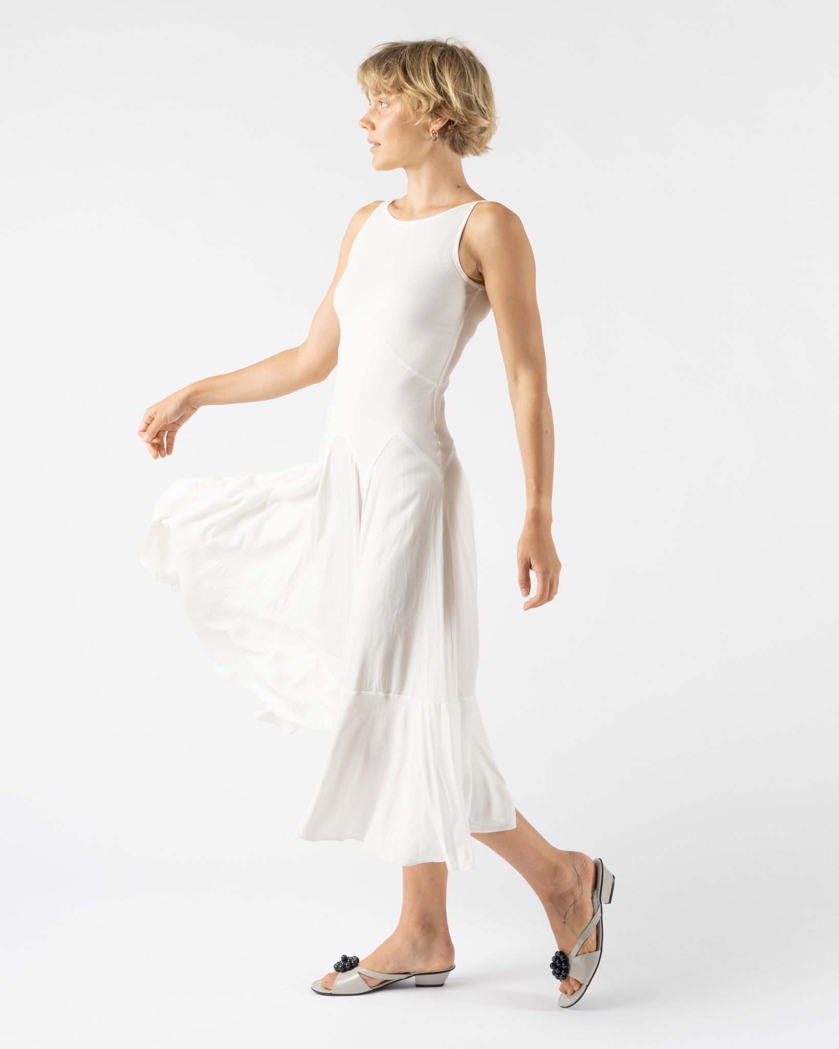 Emily Dawn Long Damnit Janet Dress in White