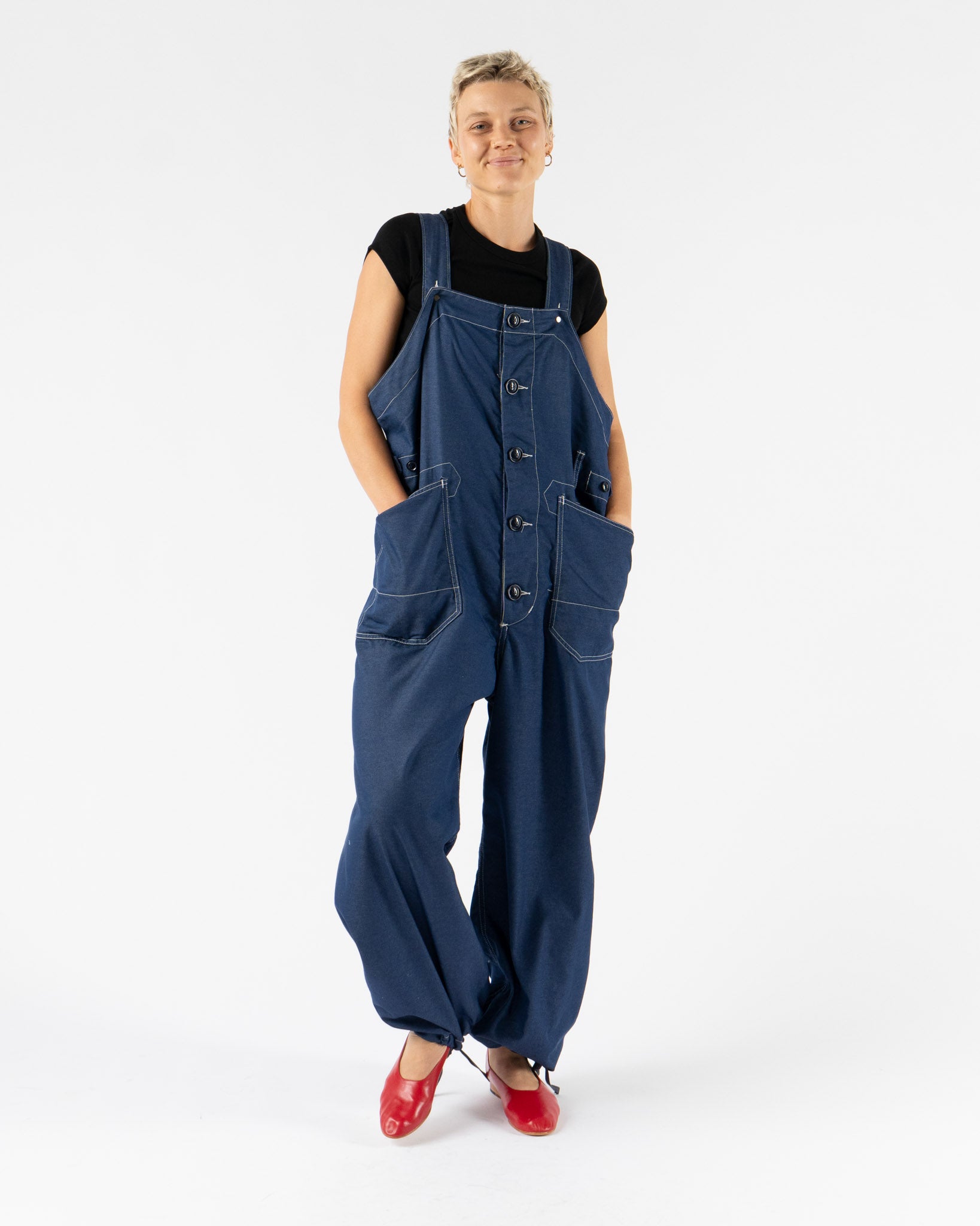Engineered Garments Overalls in Indigo CP Denim