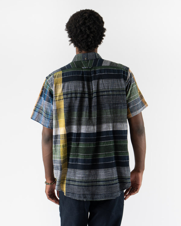 Engineered Garments Popover BD Shirt in Madras Dobby Jacquard