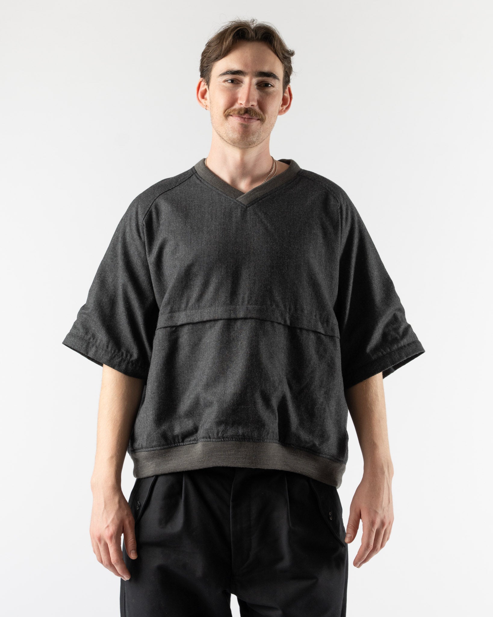 Engineered Garments Wind Pull in Charcoal