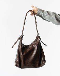 Lemaire Espresso Belted Hobo Bag