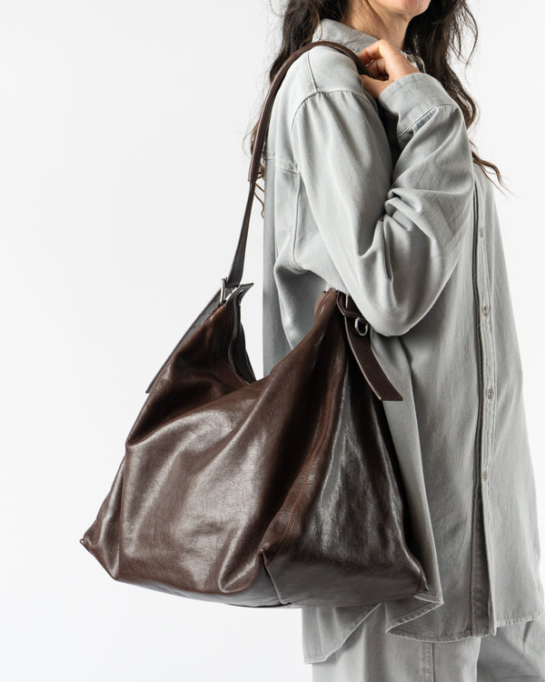 Lemaire Espresso Belted Hobo Bag