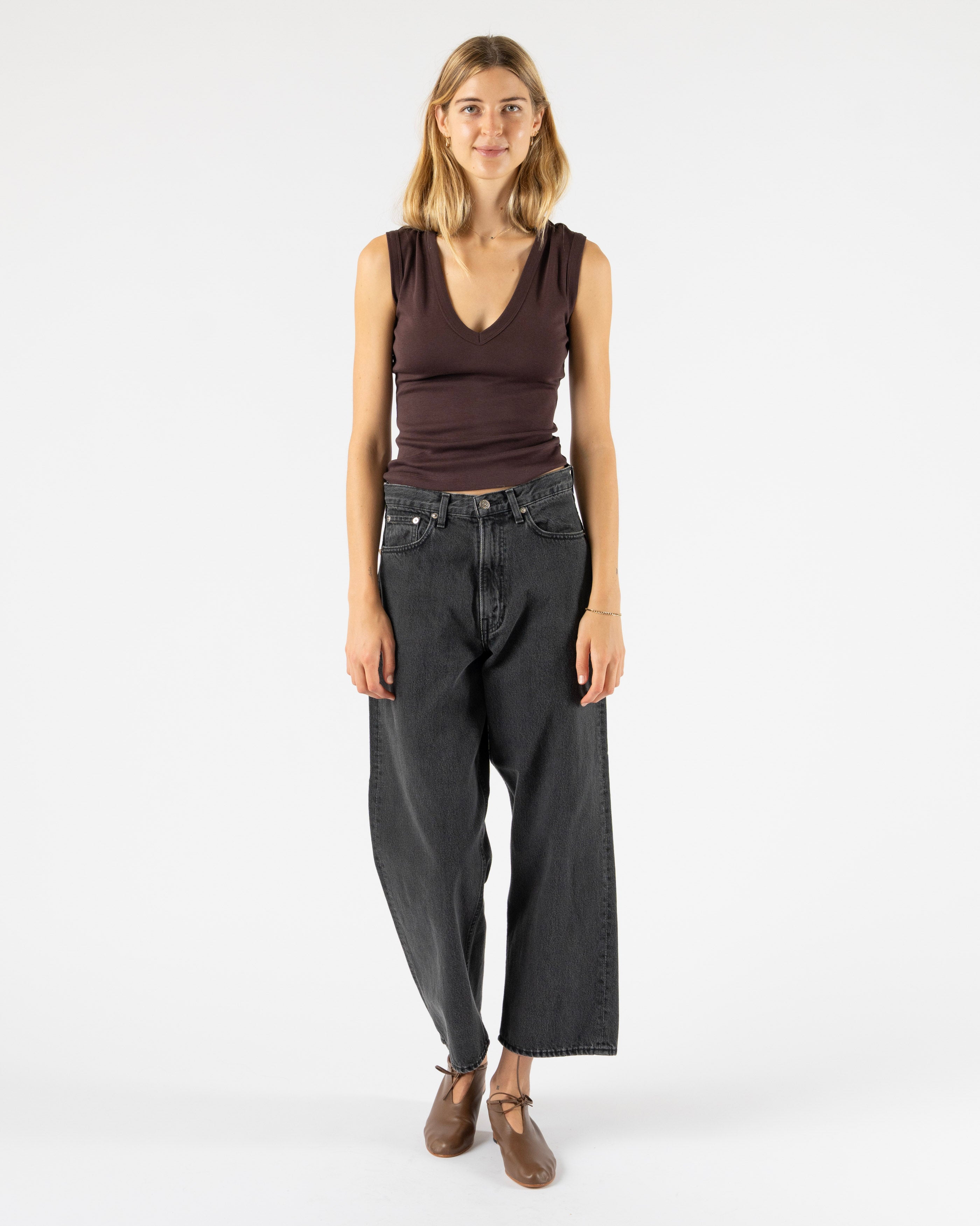 FLORE FLORE Dewi Tank in Chocolate Plum Curated at Jake and Jones
