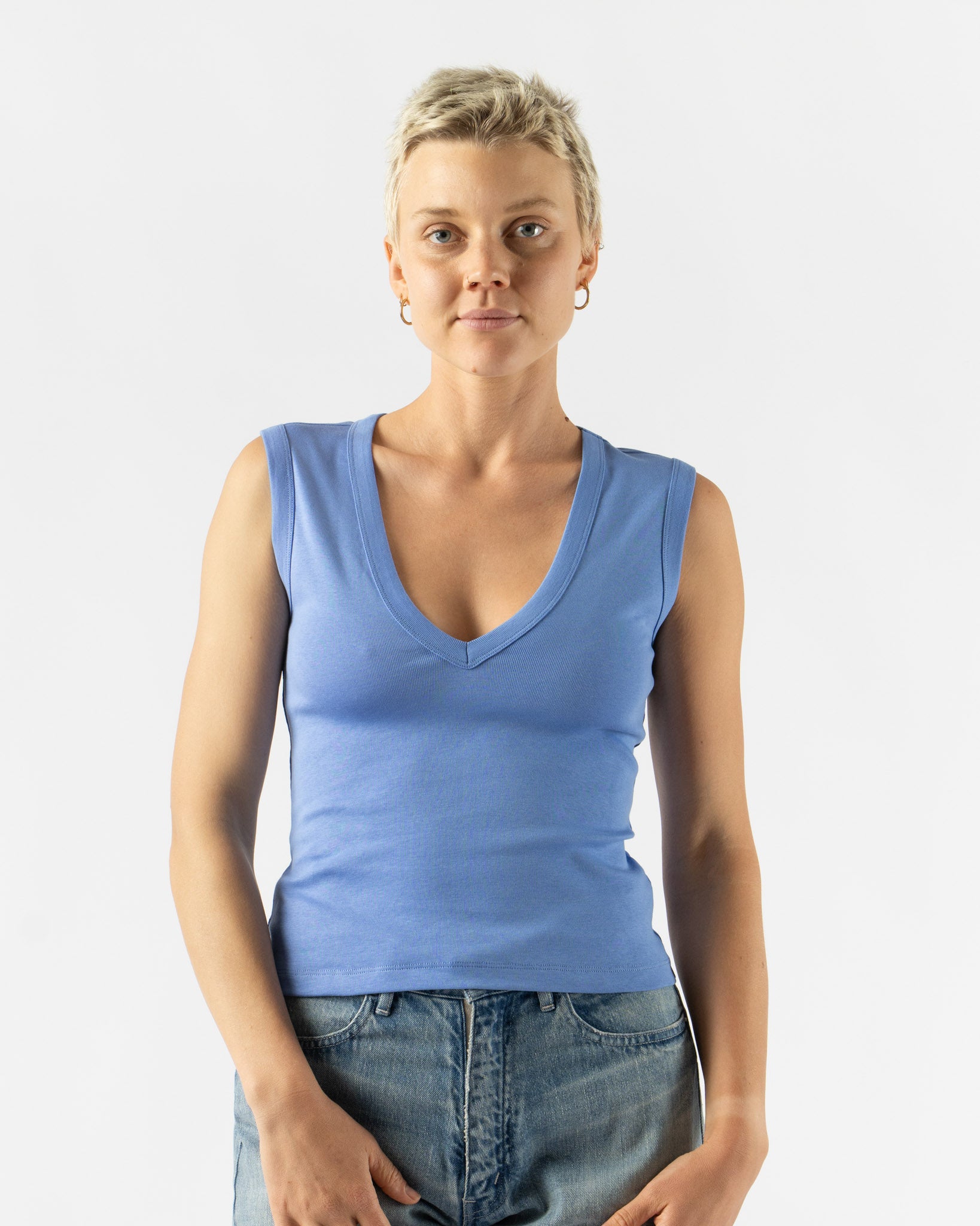FLORE FLORE Dewi Tank in Flore Blue