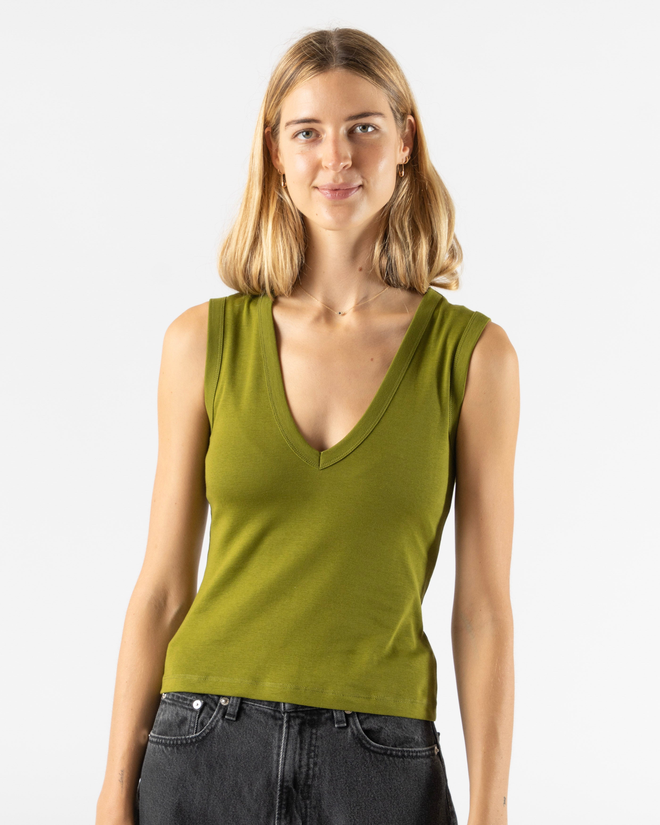 FLORE-FLORE-Dewi-Tank-in-Pickle-Curated-at-Jake-and-Jones-Santa-Barbara-Boutique